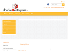 Tablet Screenshot of doublehenterprises.com